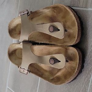 Birkenstock Gizeh Oiled LeatherTobacco Brown size 38